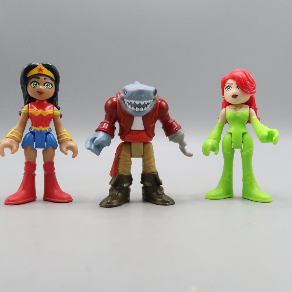Imaginext DC Super Friends: Wonder Woman Poison Ivy Hammerhead Shark Figures